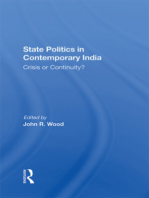 cover image of State Politics In Contemporary India